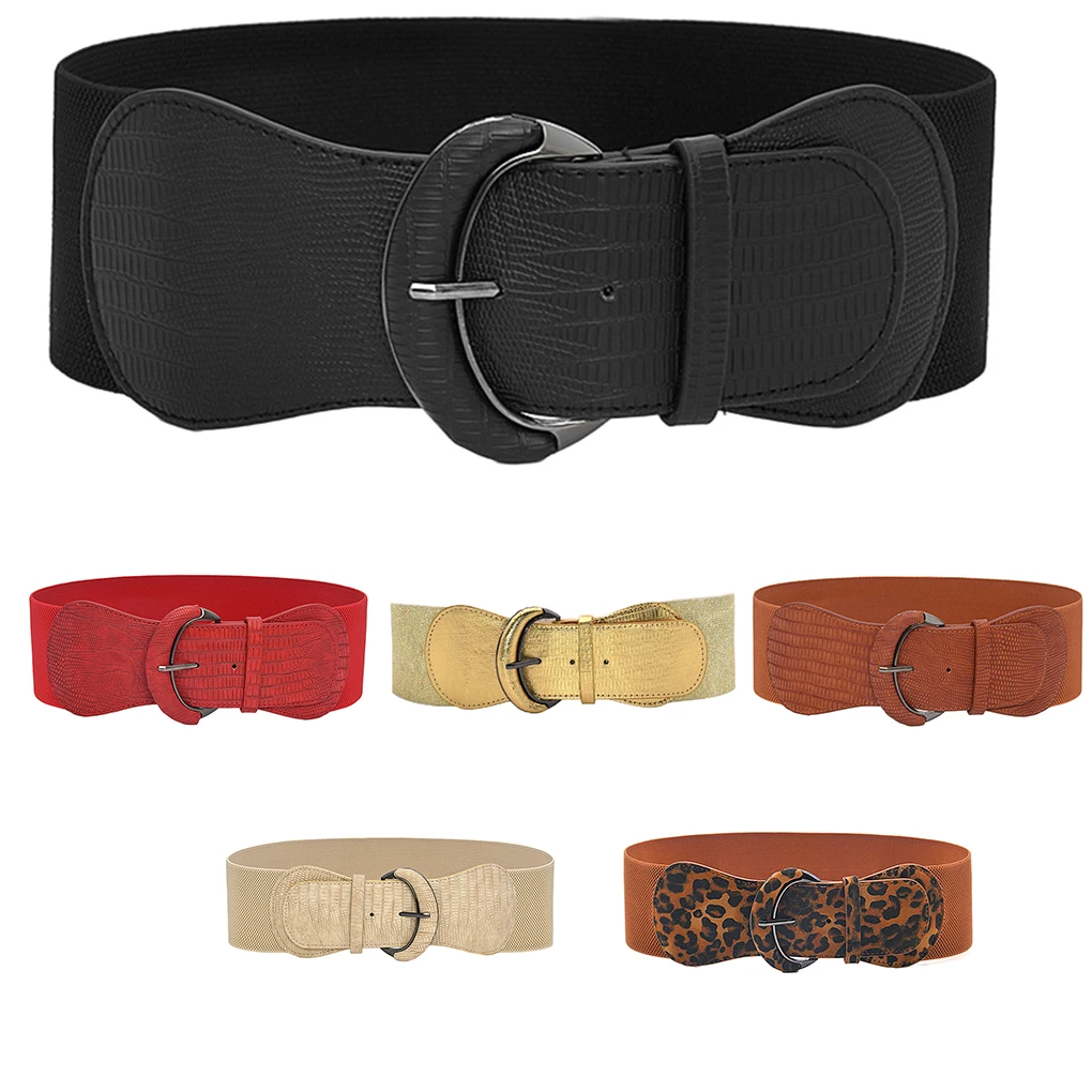 

Dress Belt Leather Straps with Buckles Vintage Style Belts for Women Dresses