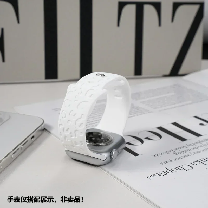 Strap+Glass+Case For Apple Watch correa 44mm 40mm 41mm 38MM 42mm 45mm 46mm silicone band+TPU Cover iWatch series 10 8 7 9 6 SE 5 – Detail 13