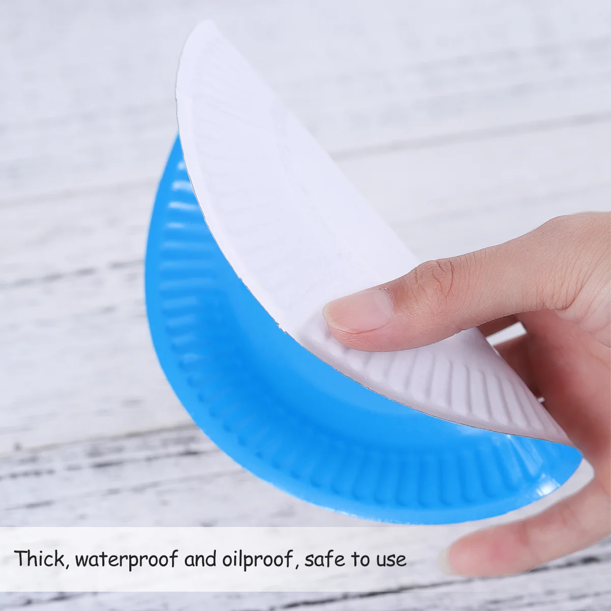 TOYMYTOY 50 Pcs Disposable Plastic Plate Classic Assorted Color Round All Occasion Disposable Paper Dinner Plates Birthday