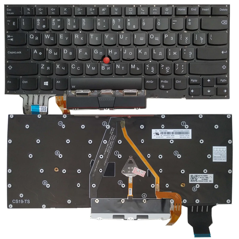 NEW FOR Lenovo ThinkPad X1 Yoga 2019 Gen 4TH 2020 5TH Russian laptop keyboard