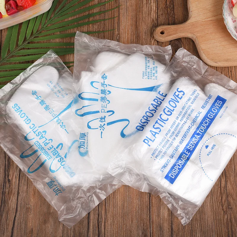 

Plastic Transparent Disposable Gloves Protect Food Hygiene Cleaning Cooking BBQ Kitchen Tools Lightweight Kitchen Accessories