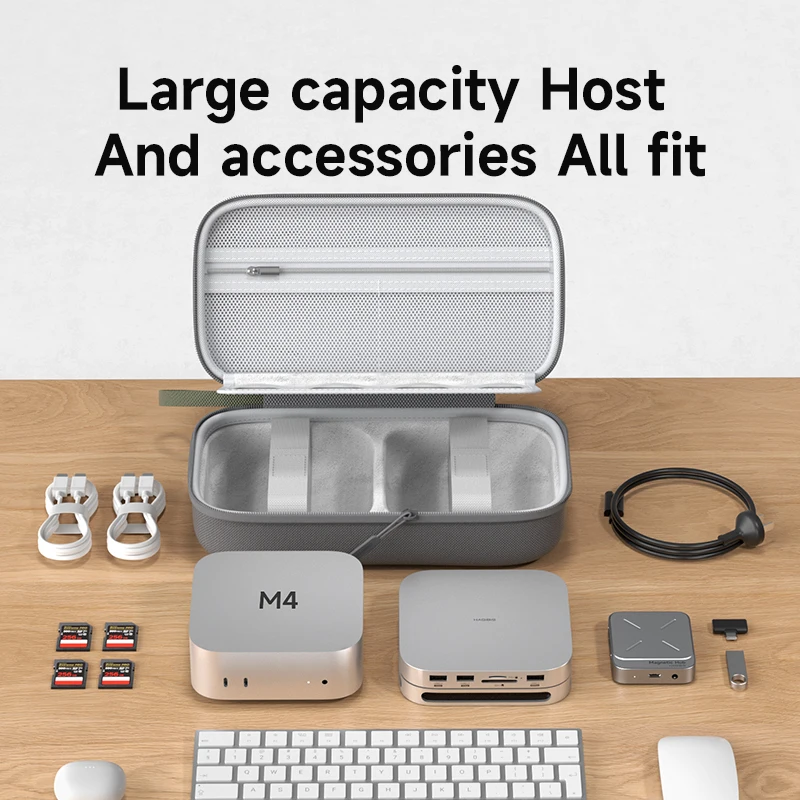 Custodia rigida Geekria compatibile con il computer desktop Mac Mini 2024 con chip M4, adatta per Magic Keyboard, Magic Mouse e Magic Trackpad 7 Custodia rigida Geekria compatibile con il computer desktop Mac Mini 2024 con chip M4, adatta per Magic Keyboard, Magic Mouse e Magic Trackpad 7