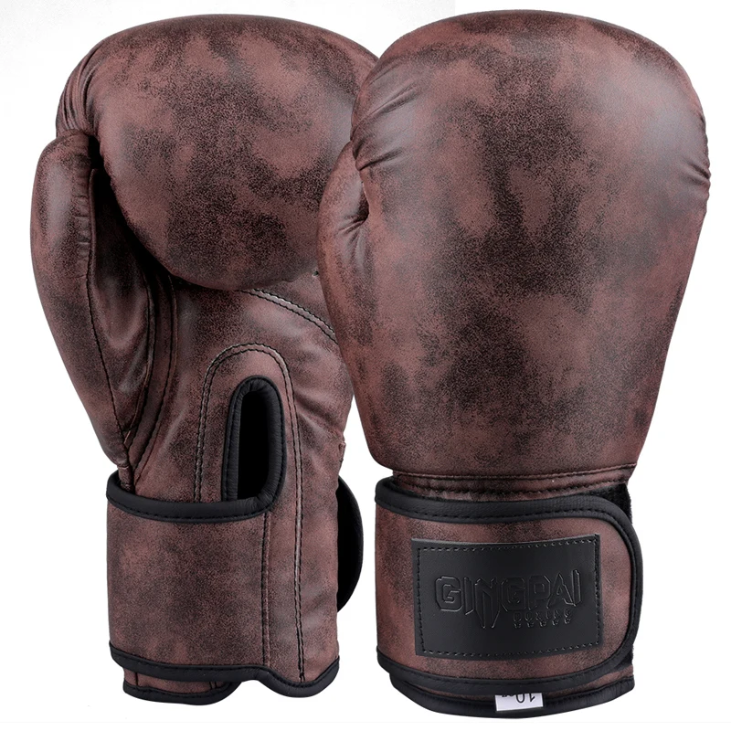 Pu Leather Gym Equipments Box Gloves Boxing Leather Pu Leather