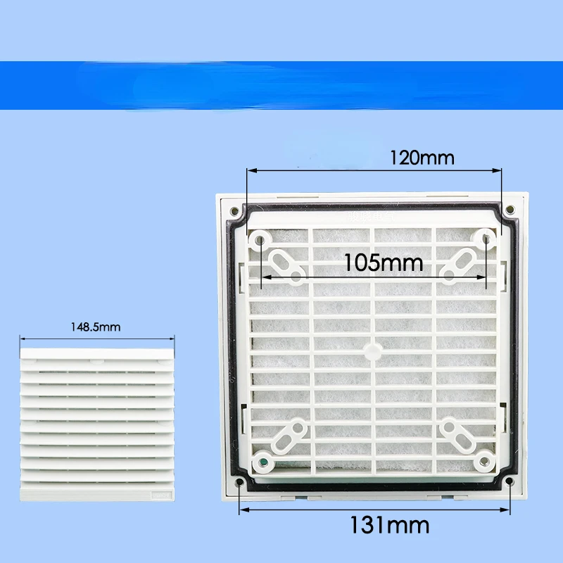 1PC Axial fan cooling Dust Ventilation Filter for Distribution Cabinet shutter dust filter air vent ventilation system filter