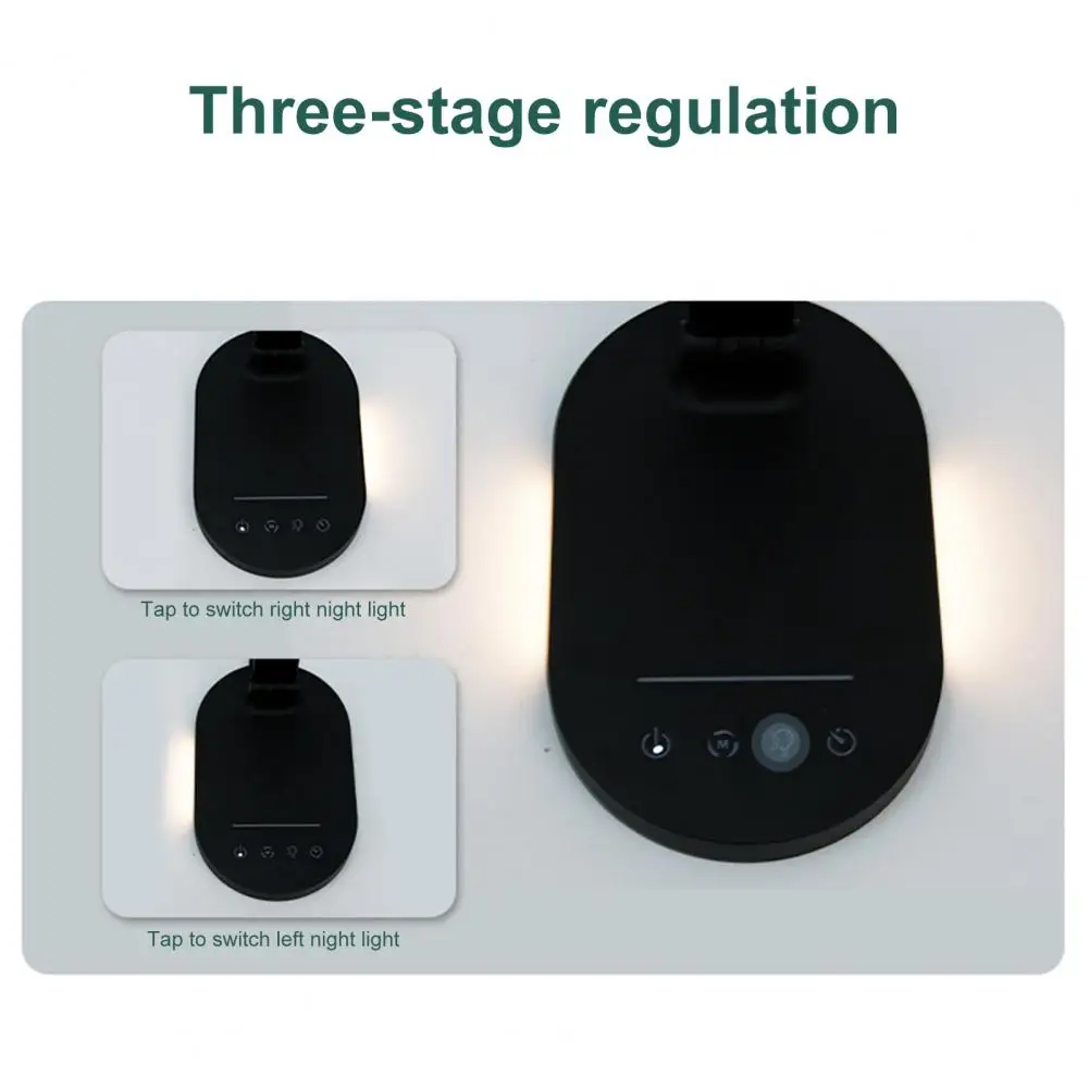 눈부신 유용한 터치 디밍 LED 독서등 책상 조명 3000K-6400K 책상용 램프, 터치 컨트롤 사무용품