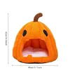 3374-326fe9.jpg 1PC Halloween Pet Nest Warm and Comfortable in Winter Semi Enclosed Pet Bed Christmas/Thanksgiving Halloween Plush Dog/cat House