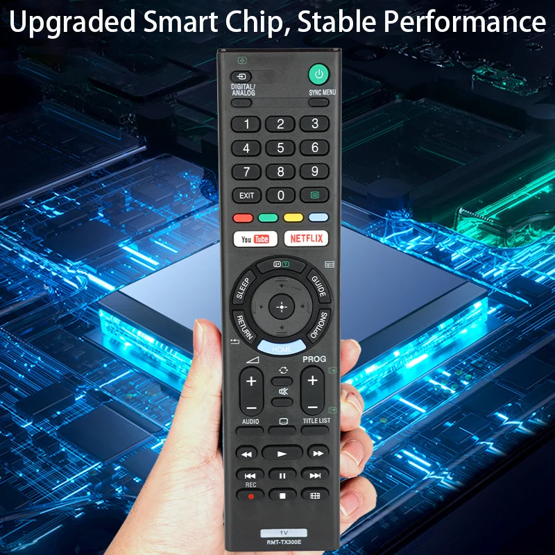 Sony Rmt-Tx300E Télécommande De Rechange Pour Tv Sony Avec Boutons Netflix Et You Tube[J5594
