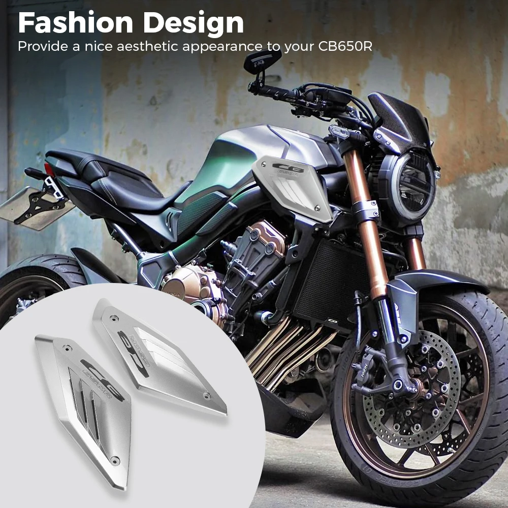 CB650R 프레임 측면 패널 가드 커버 혼다 CB 650R 2023 2020 2021 쉘 프로텍터 오토바이 액세서리 보호 KEMiMOTO