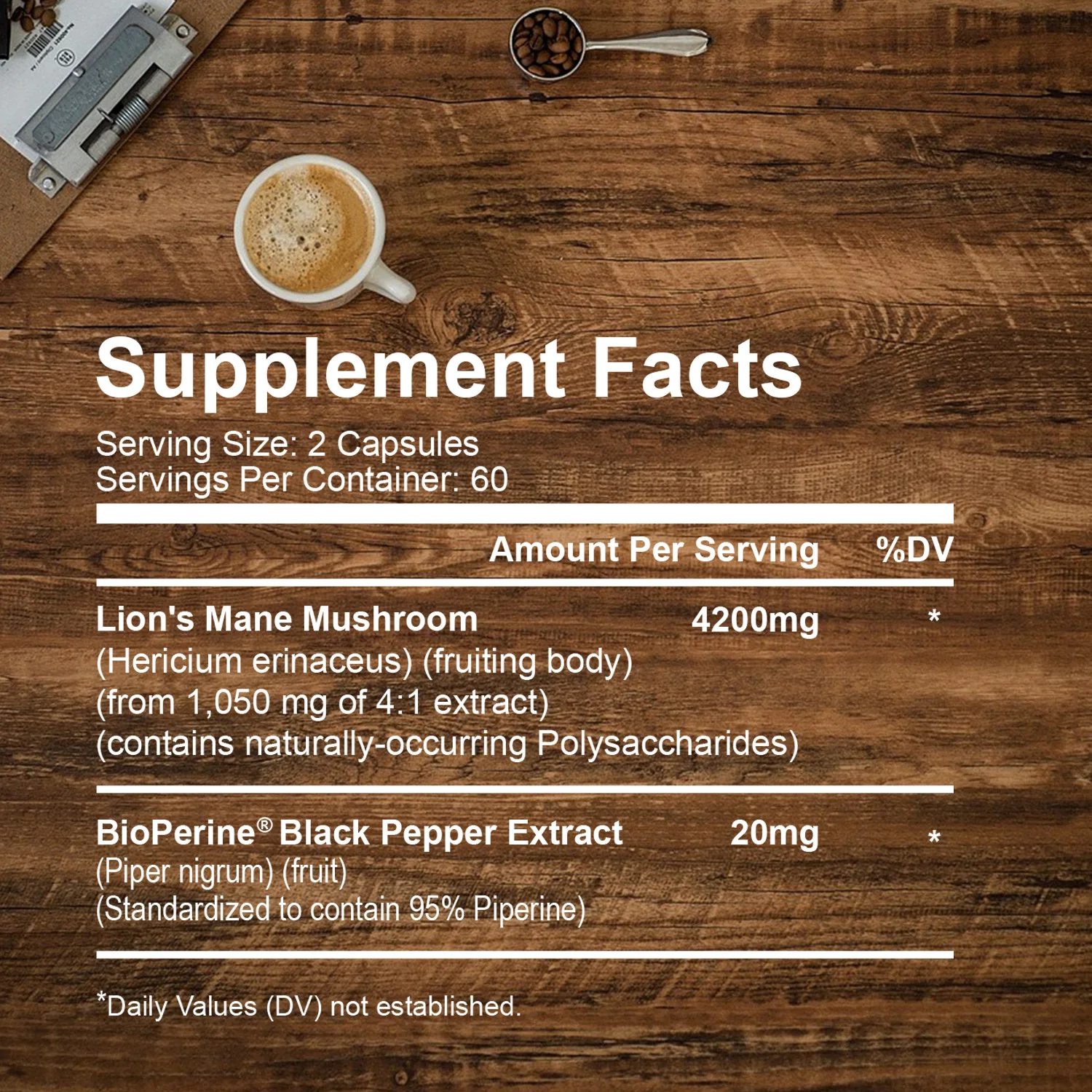 Lions Mane-Immune System Booster Improve Memory Protect Brain Nerves Relieve Stress lions mane mushroom capsules