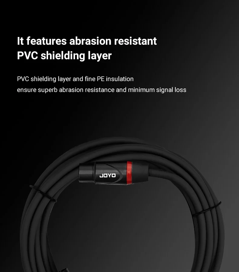 CM-28 High-end XLR Audio Cable 20ft XLR Male to XLR Female Low Noise PVC Shiledi