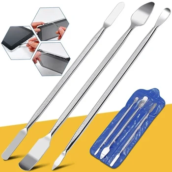 Kit di 3 strumenti universali per la riparazione di telefoni, lame per smontaggio, attrezzo per apertura, per iPhone, Huawei, tablet, laptop.