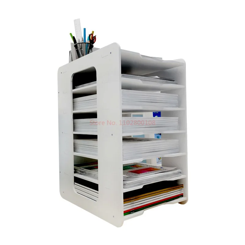 7 Layers Multifunction Document Trays File Papepr Letter Holder Stationery Storage Waterproof Desk Organizer Office Accessories file organizer
