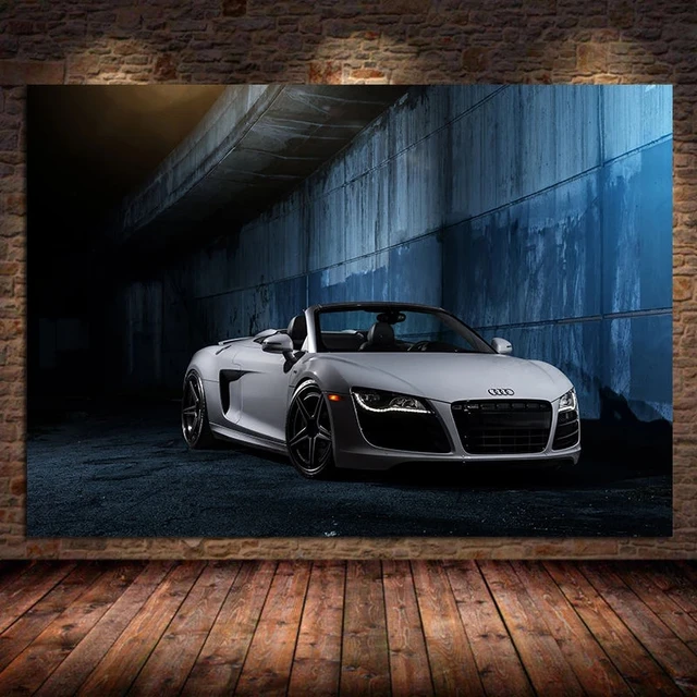 Audi R8 V10 Druck Audi R8 Wandkunst, Supercar Druck, Audi R8