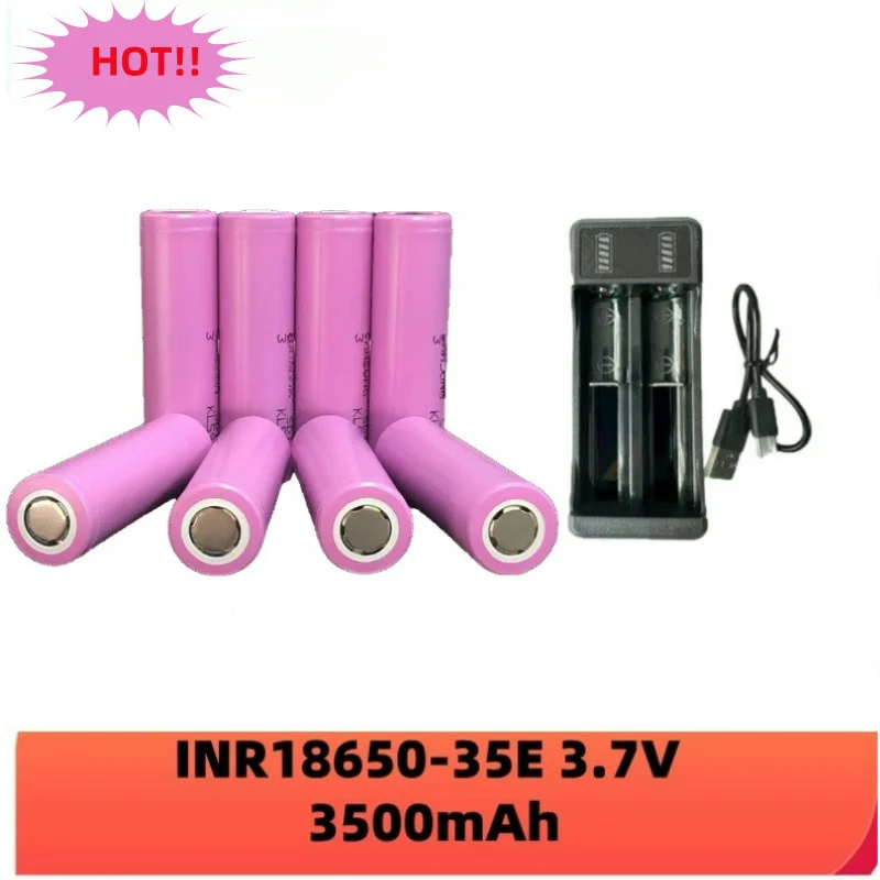 Original for 18650 3500mAh 25A Discharge INR18650 35E 3500mAh Li-ion 3.7v Rechargable batteries 18650 Battery