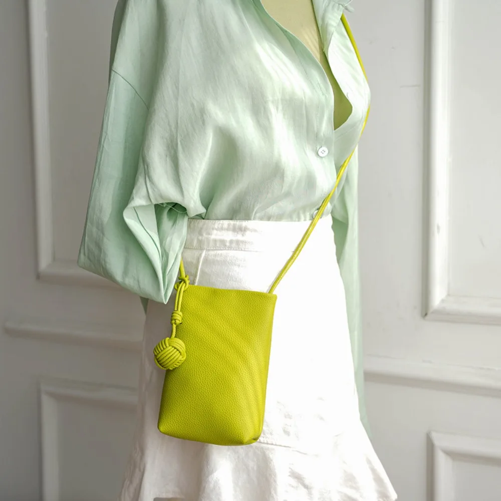 Mini Crossbody Bags New Lightweight Large Capacity Coin Purse Soft PU All-match Phone Pouch