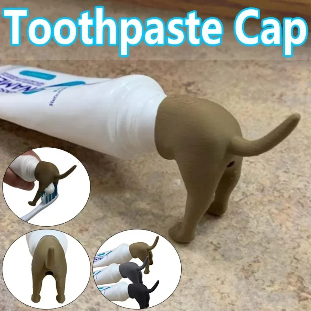 Distributeur De Dentifrice Rigolo En Forme De Chien Ou Chat - Marrant Et Pratique Pour La Salle De Bain