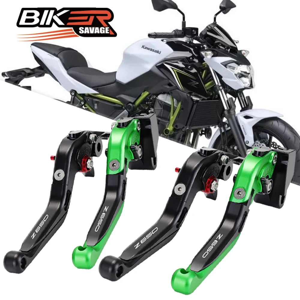 

Folding Brake Clutch Levers For KAWASAKI Z650 2017-2022 2021 Motorcycle Accessories Handle Bar Adjustable Extendable Motocross