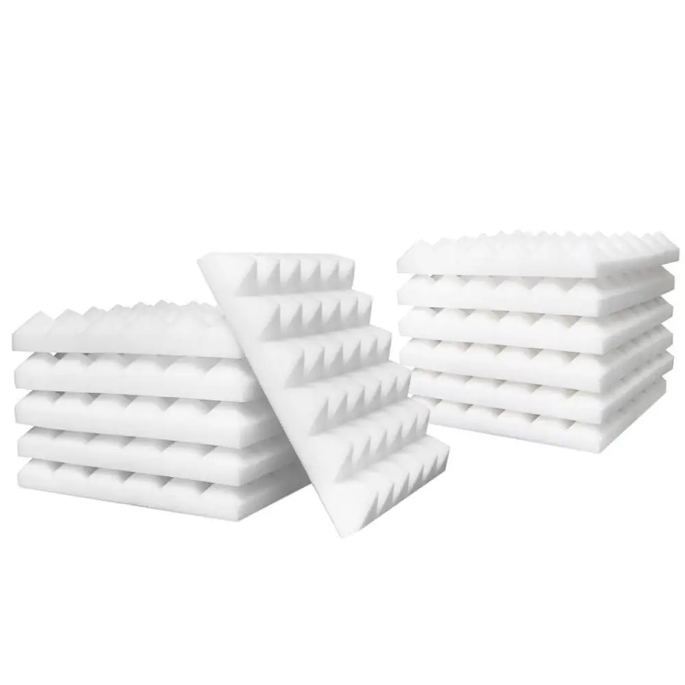 High-Density Soundproofing Foam 300x300x50mm Pyramid Sound Treatment Panel Noise Insulatio Sponge 1Pcs