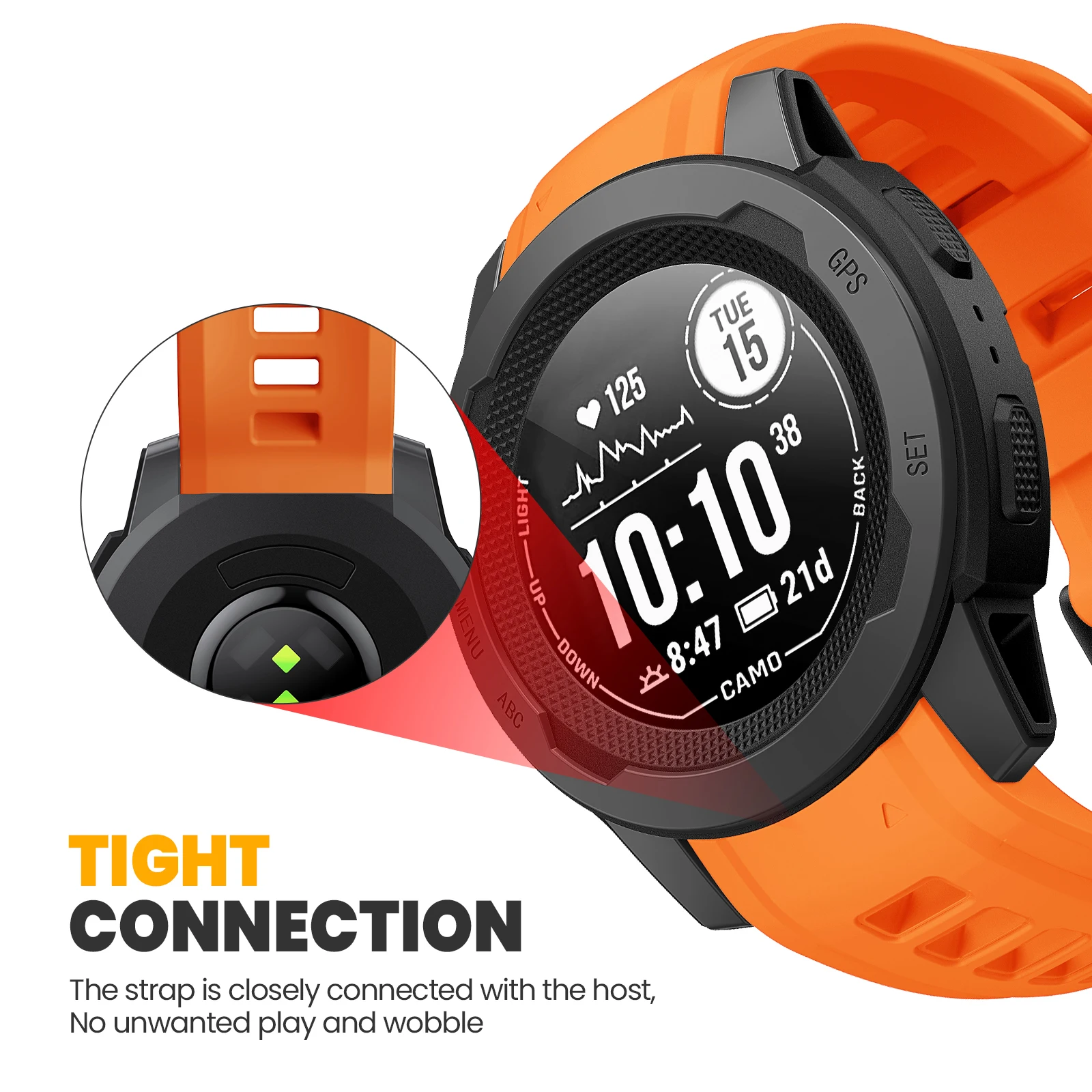 Cinturino In Silicone Per Garmin Instinct 2/2S, 20mm/22mm, Bracciale Orologio, Nuovo