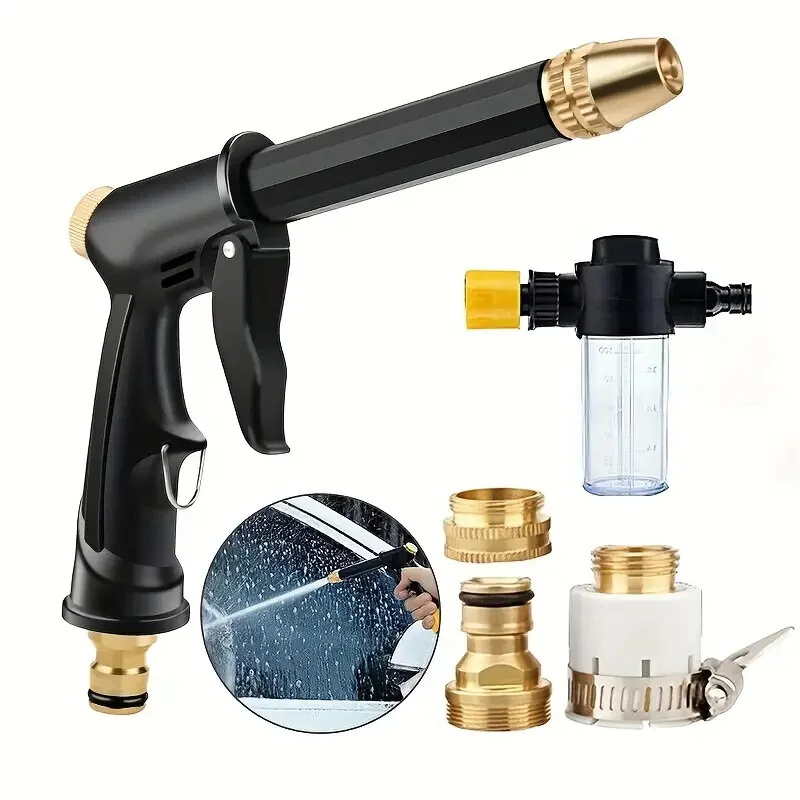 

Automobile High-pressure Water Gun Copper Plated Nozzle Dual-purpose High-pressure Car Washing Garden Watering Sprinkler