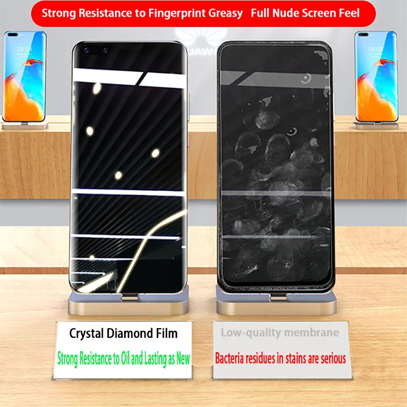 4-Pack HD Hydrogel Full Cover Screen Protector, Not Glass