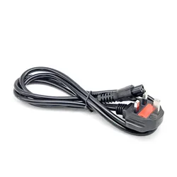 Universal 3 - Pin Laptop Charger Power Cable - 1.2M (UK plug)