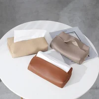 Tissue Box Light Luxury Living Room Creative Nordic ins Wind Rectangular Storage Car PU Leather Pumping Paper Box 1