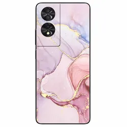 Marble Silicone TPU Phone Case - Soft Black Cover, 6.78'' for -TCL 40 NxtPaper 4G (R20.CH.506)