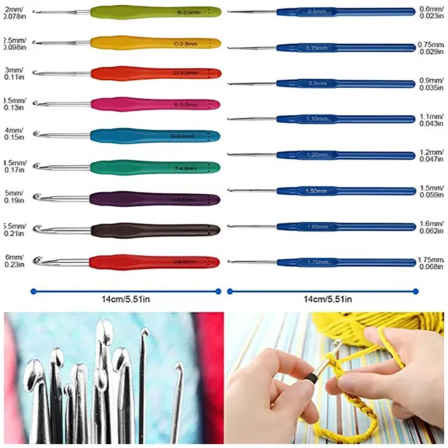 67 pièces Kits de Crochet pour débutants, Kit de démarrage avec crochets, fil, accessoires de Crochet, Kit de Crochet pour adultes 2