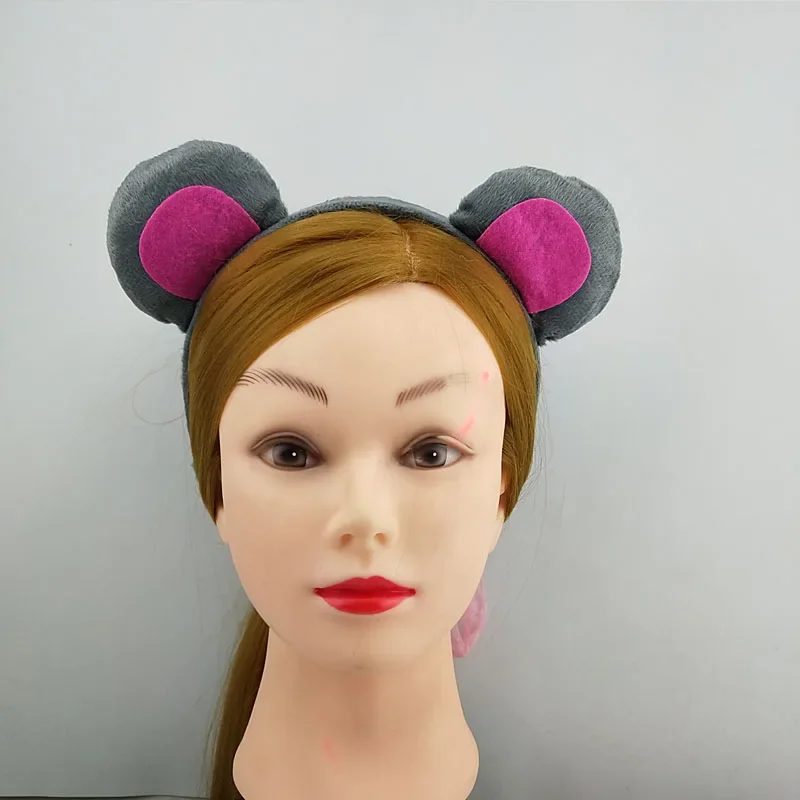 Party Animal Jungle Monkey Headband Ears Paw Skirt Bow Tail Mouse for Kids Girls Props Christmas Halloween Costume Cosplay animal cosplay costume
