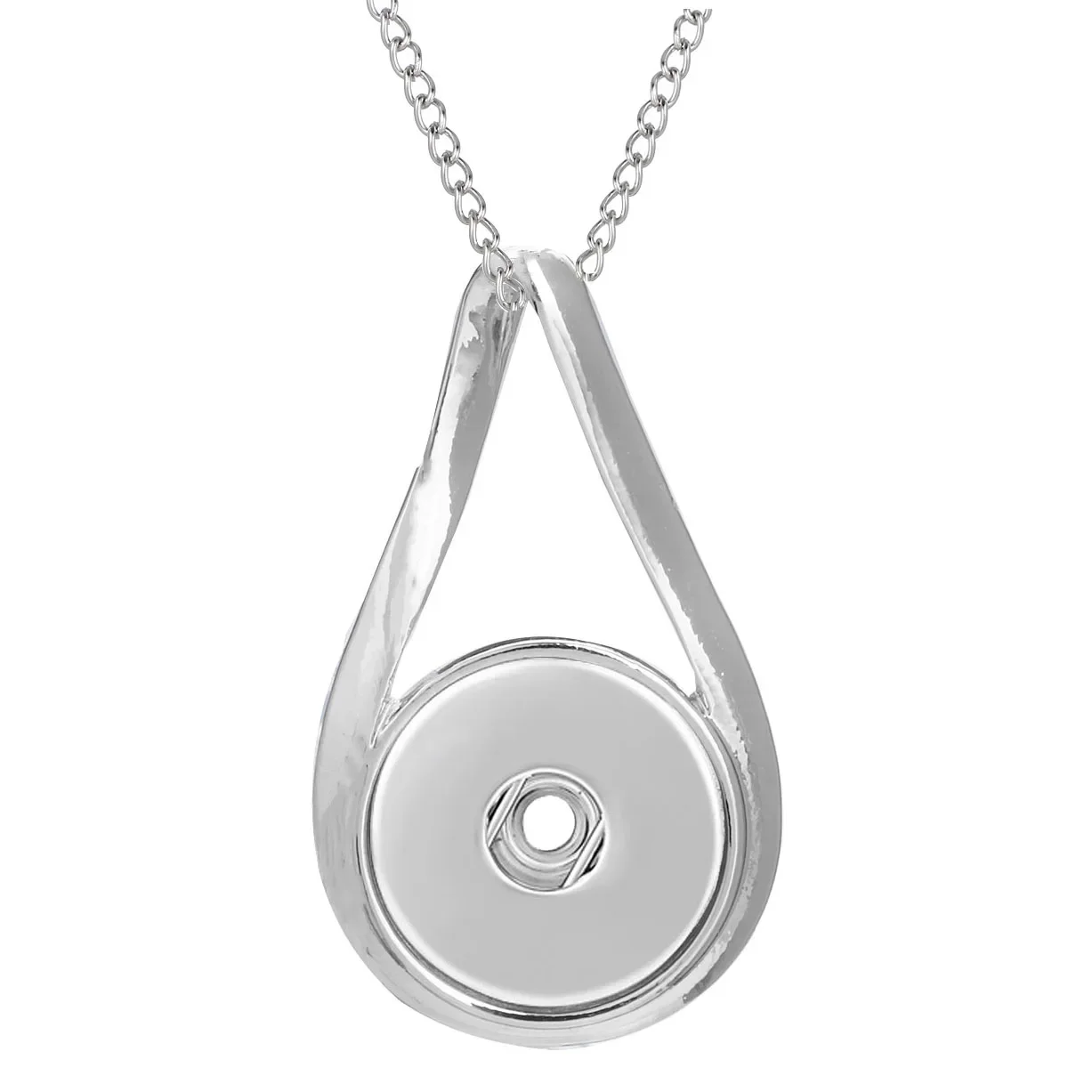 Collier à pression simple pour femmes, pendentif trois documents, bijoux à bouton-pression, accessoires de bijoux, ajustement de 18mm, ZG511