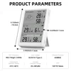 Tuya Smart Digital Indoor/Outdoor Forecast Hygrometer Temperature Sensor with Tuya Big LCD Screen WIFI Weather Station 5