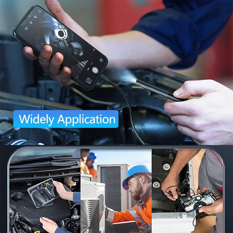 HD 1080P Single/Dual Lens Endoscope Inspection Camera for Android & iOS Mini Waterproof Inspection Camera for Pipe Inspection 5