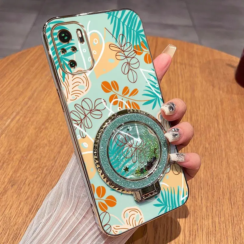 Elegant Leaf Plating Phone Case for Xiaomi Redmi Note Series