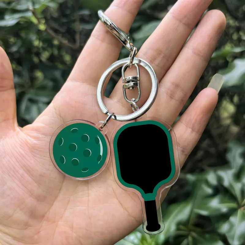 Pickleball Paddle Keychain Charm 4
