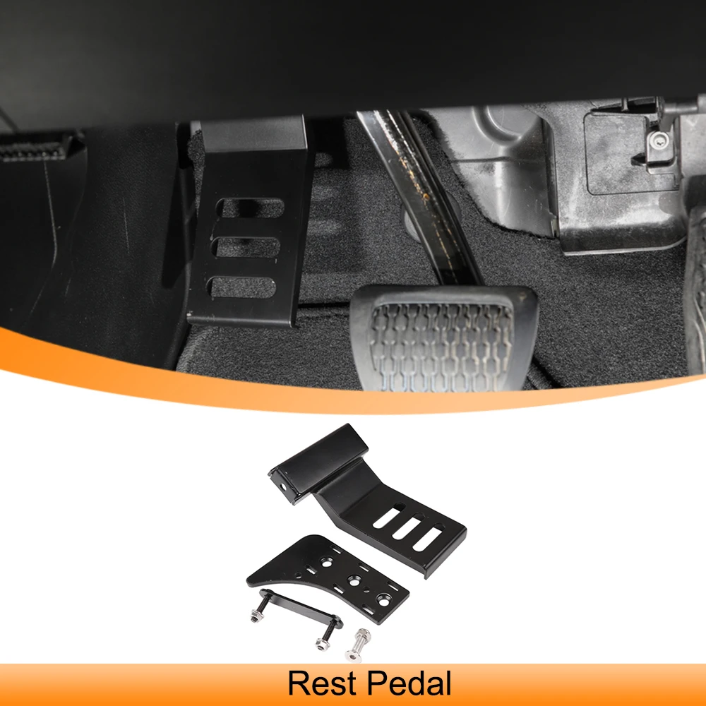

Car Left Side Foot Rest Pedal Plate Decoration Cover for Jeep Wrangler JL 2018 2019 2020 2021 2022 2023 Footrest Pad Accessory