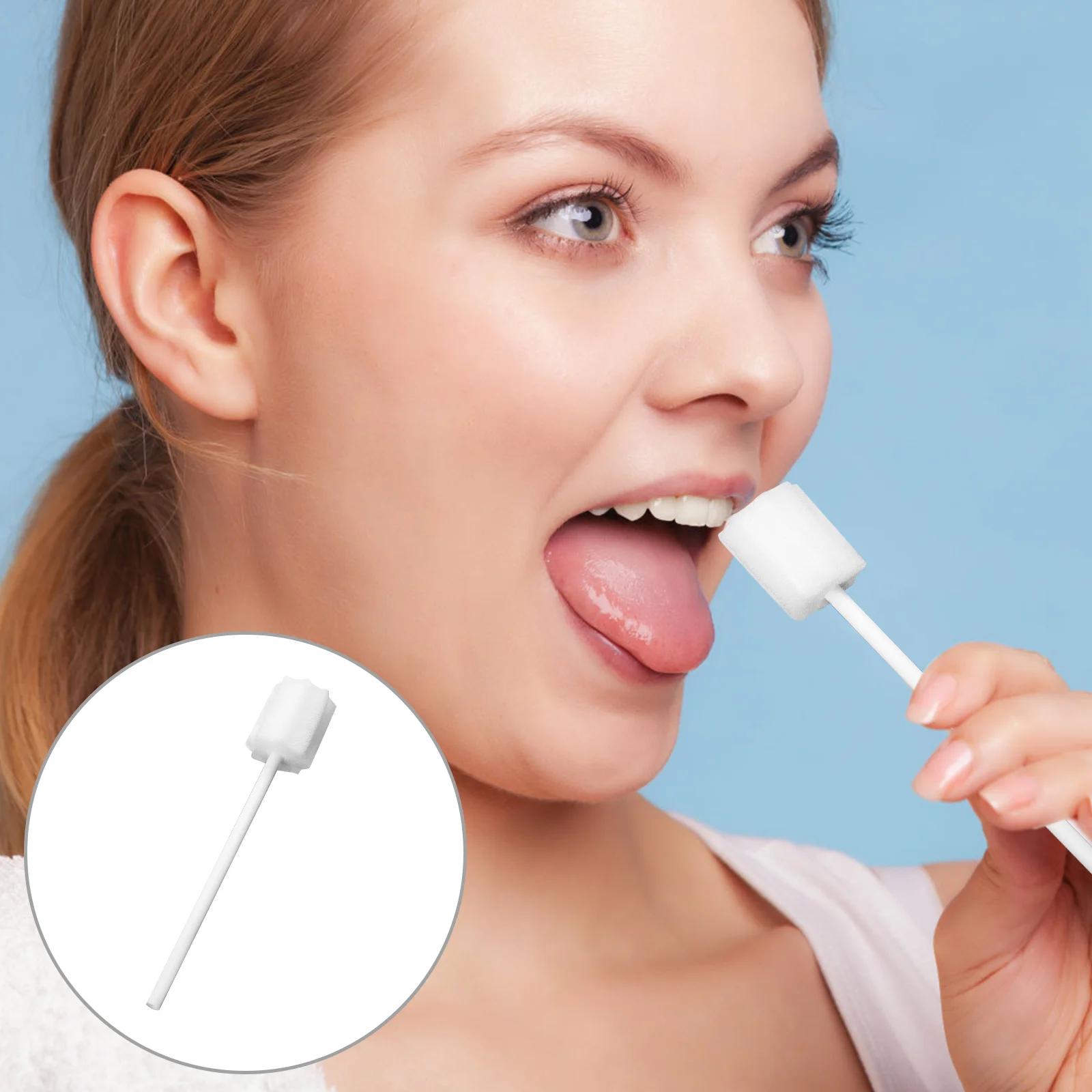 30 Pcs Cleaning Stick Gum Cleaner Oral Spong Sponge Infant Toothbrush Tongue Cleanser