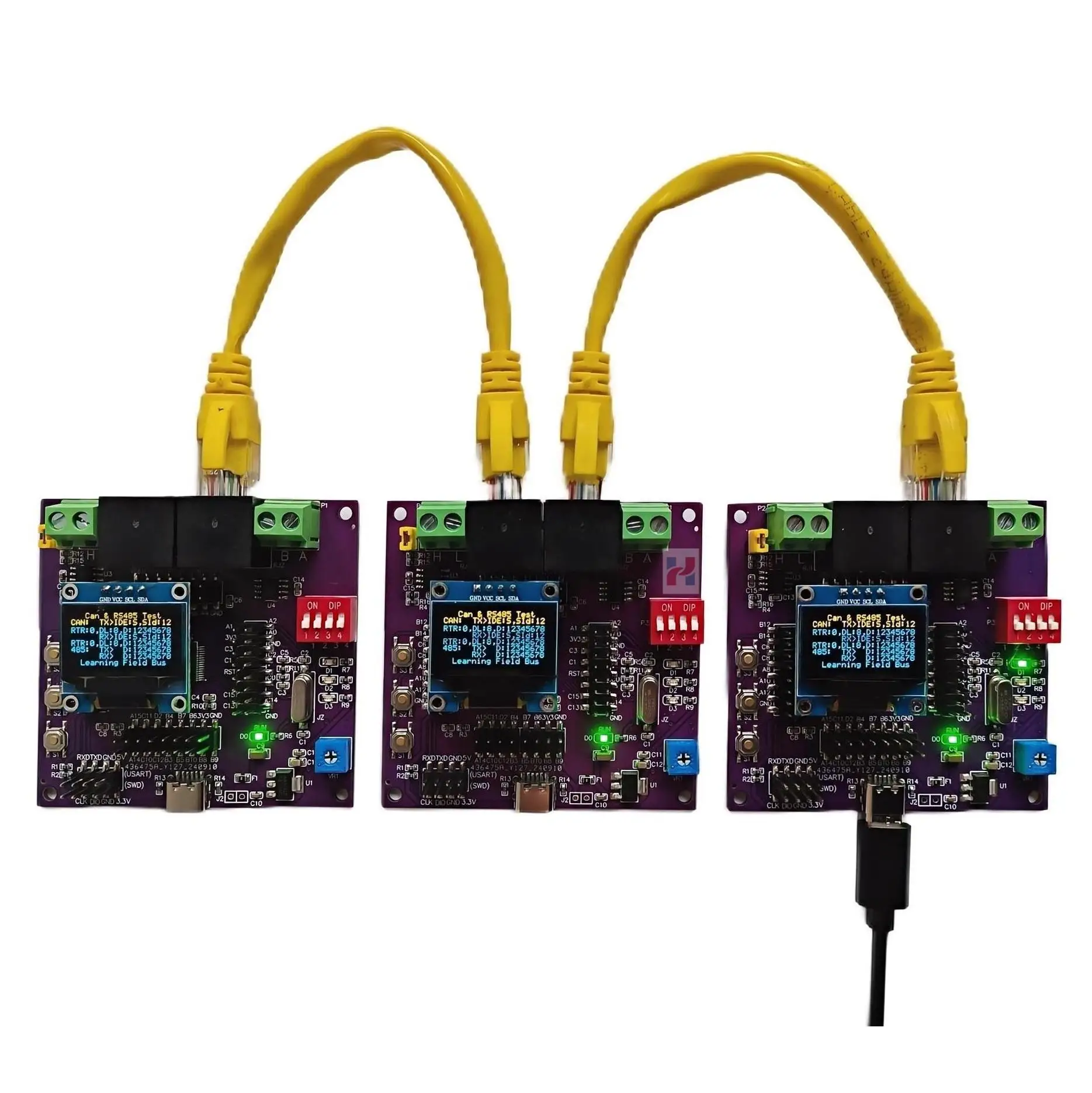 Modbus protocol Development Board, CANopen protocol Development Board ,Support master or slave stations