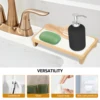 Sink Caddy Tray Soap Holder Instant Dry Kitchen Bathroom Organizer Diatomaceous Earth Stone Drying Mat Multi-Function Organizer 5