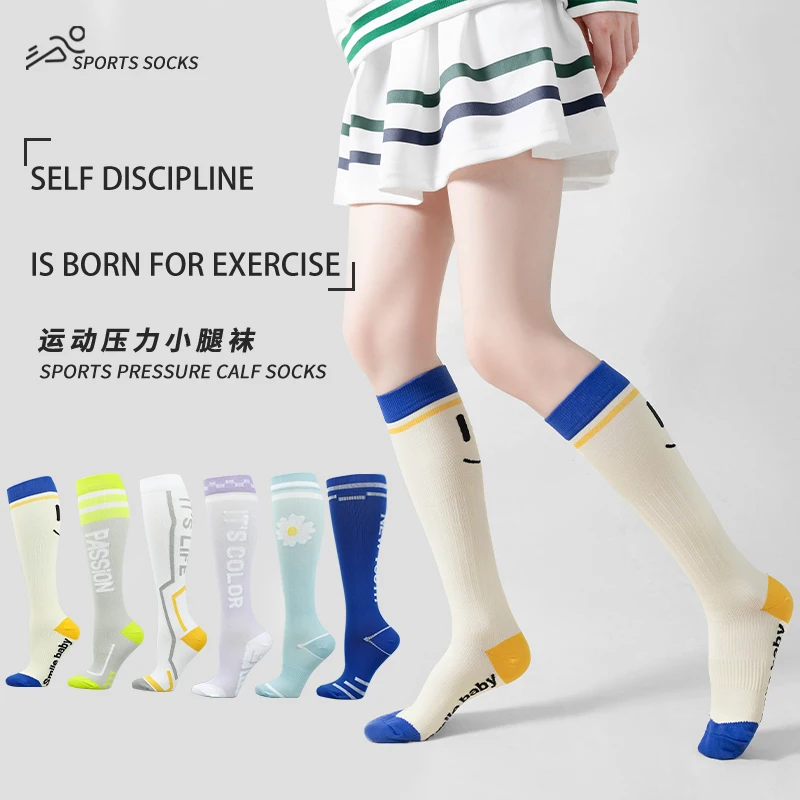 Cycling Socks Compression Socks Training Socks Silicone Cycling Socks Compression Socks For Men Women To Prevent Varicose Veins Running Football Cycling Socks Fitness Room Outdoor Natural Hiking