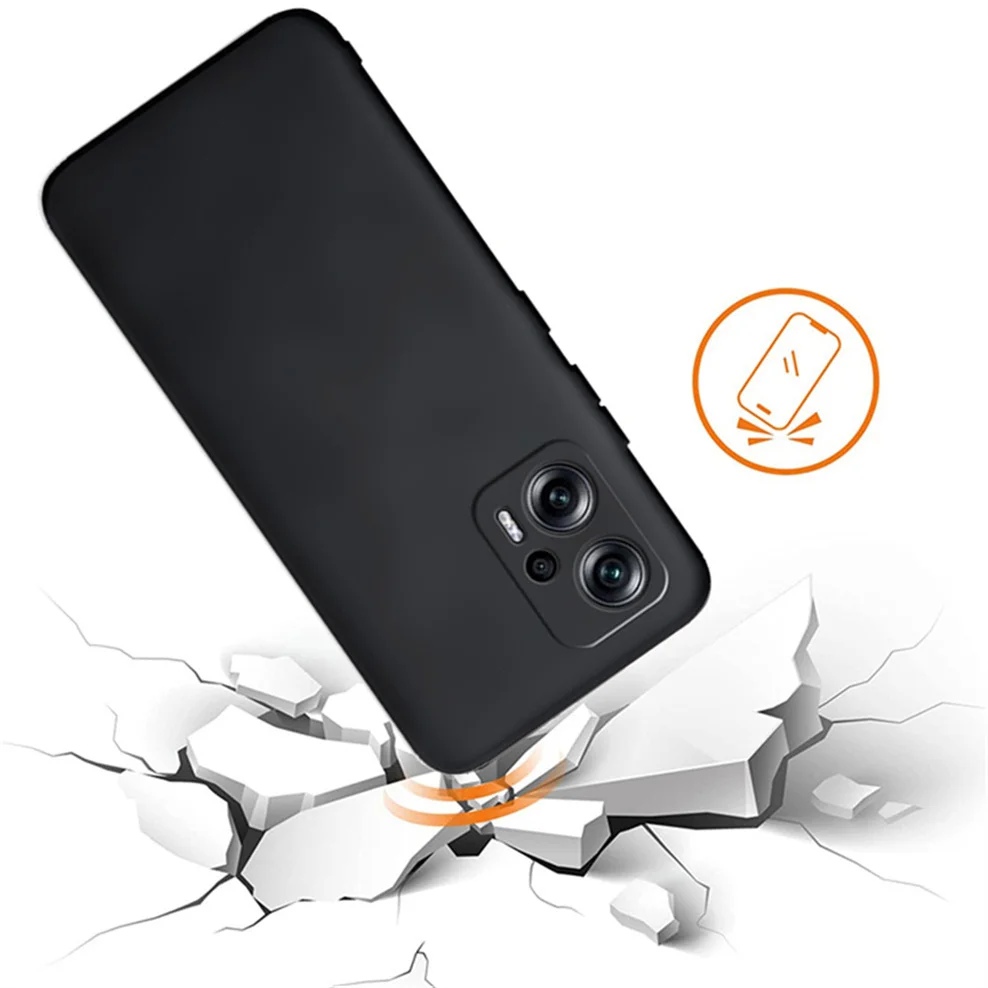 Poco X4 Gt Case, Black Case + Tempered Glass For Poco X 4 Gt Poco X4 Gt Case, Black Case + Tempered Glass For Poco X 4 Gt