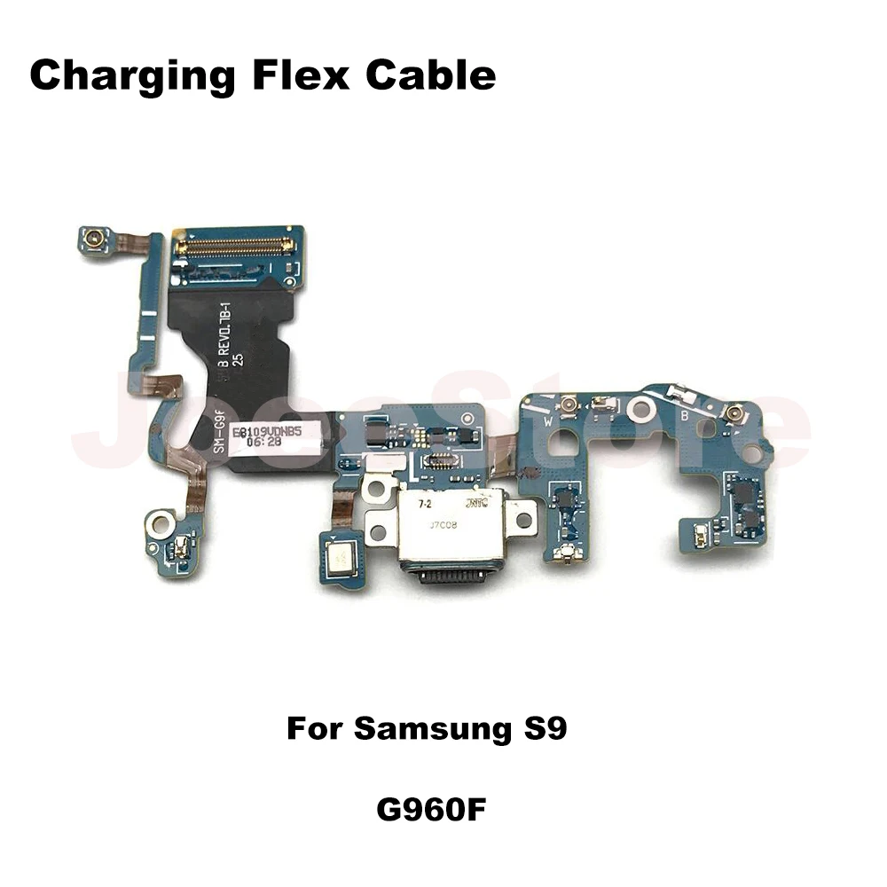 충전 도크 포트 커넥터 플렉스 케이블, 삼성 갤럭시 S8 S9 플러스 G950F G955F G950U G960F G965F 용 USB 충전기 부품, 1 개