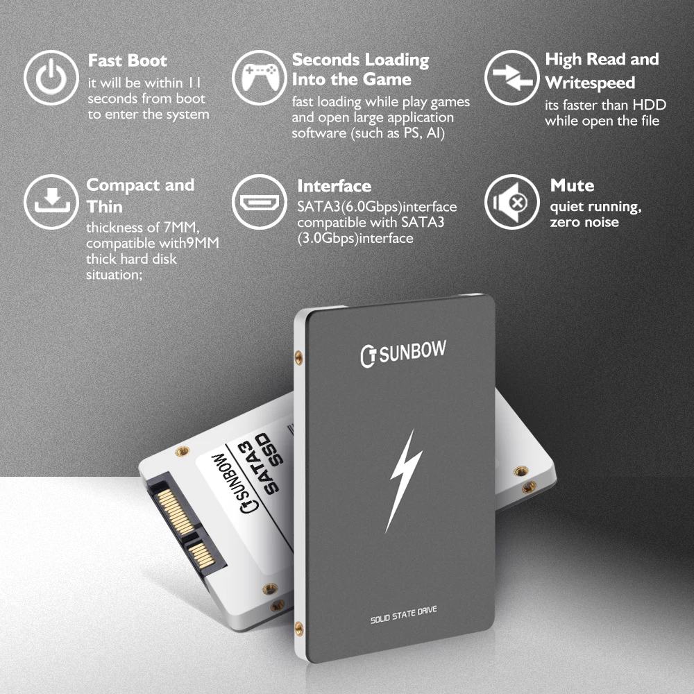 Tcsunbow 2.5'' Sataiii Ssd 120gb 240gb 480gb 1tb 2tb Internal Solid Drive - Solid Drives - AliExpress