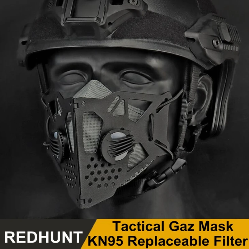 

New Military Professional Butterfly Mask Anti-droplet Dust Filtration with Breathing Valve Cycling Masks Multifunctional Use