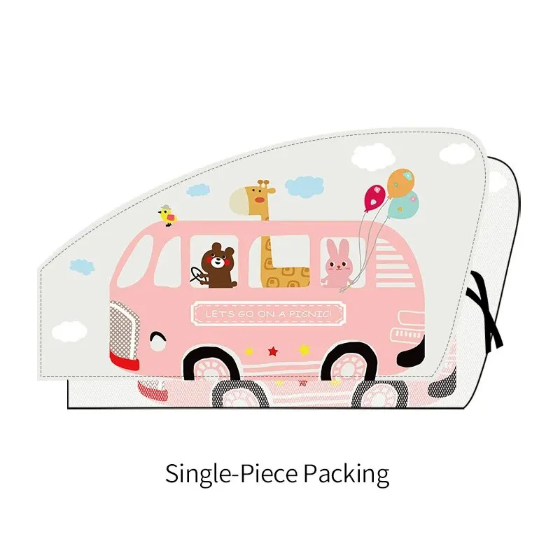 Car Cartoon Cute Spaceman Magnet Sunshade Cover