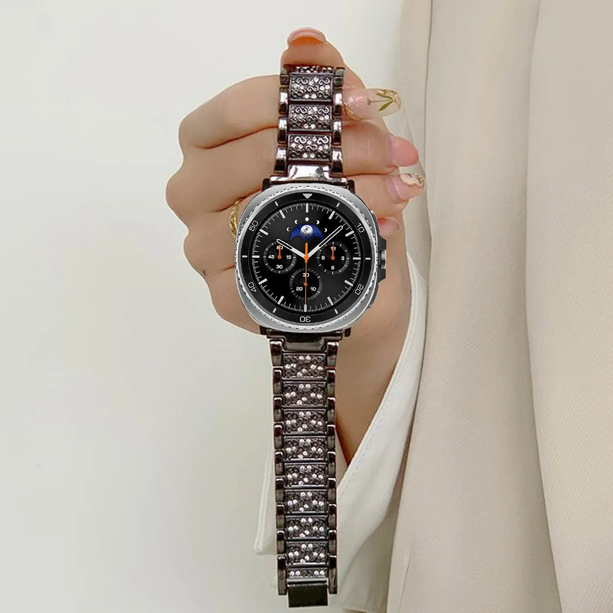 Shining Rhinestone Bracelet Wristband for Smartwatch - Elegant Strap Band Accessories