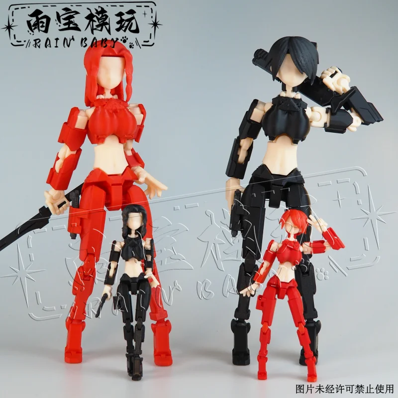 3Dプリントされた2つのヘッドを備えた女性用マネキン,多関節式の移動式