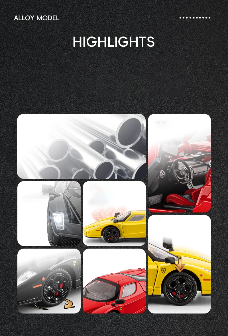1:32 Ferrari ENZO Alloy Sports Car Model Diecast Racing Vehicle