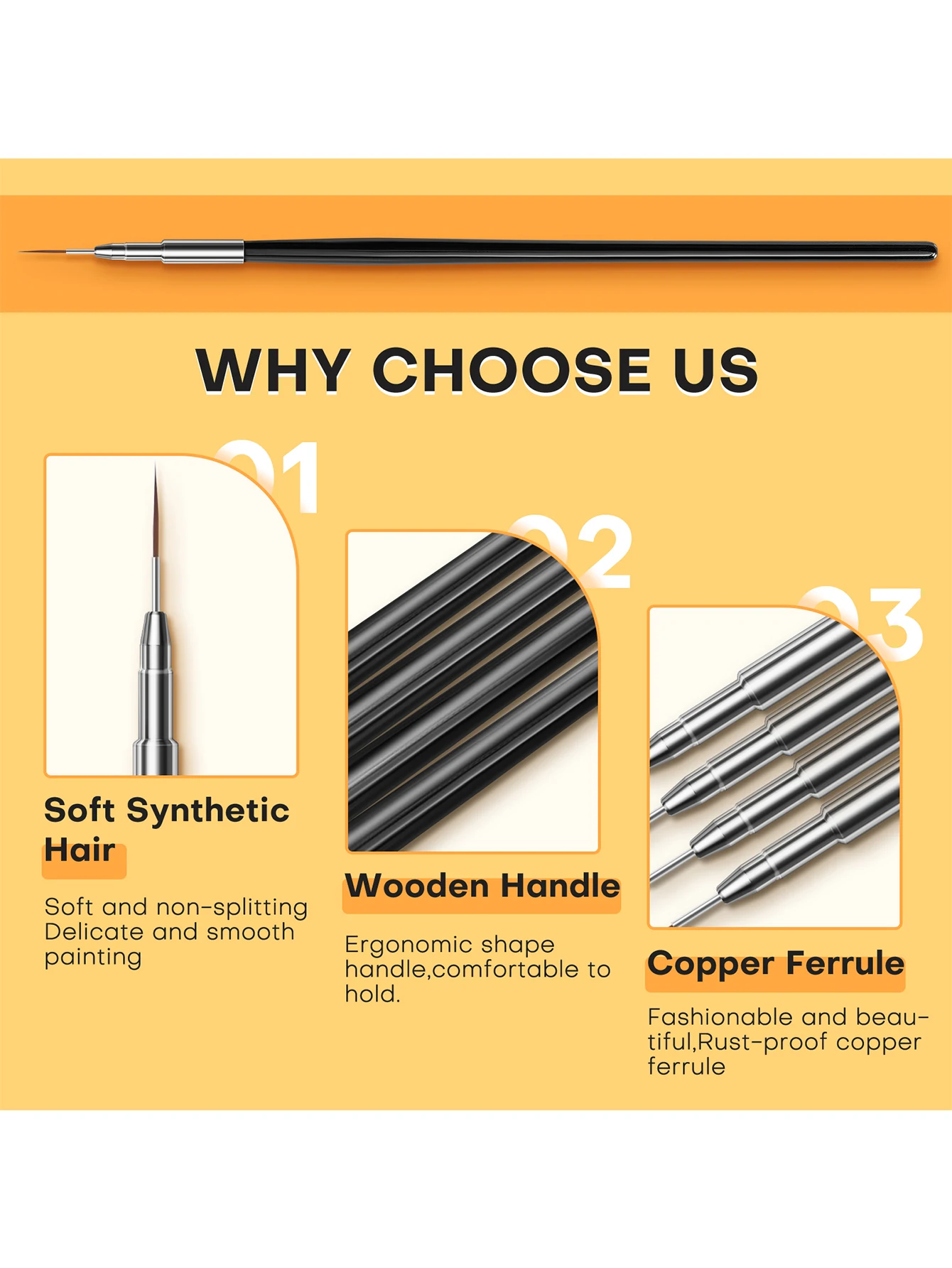 15Pcs Nail Art Liner Brush and Dotting Pen for Acrylic Application Salon at Home DIY Manicure