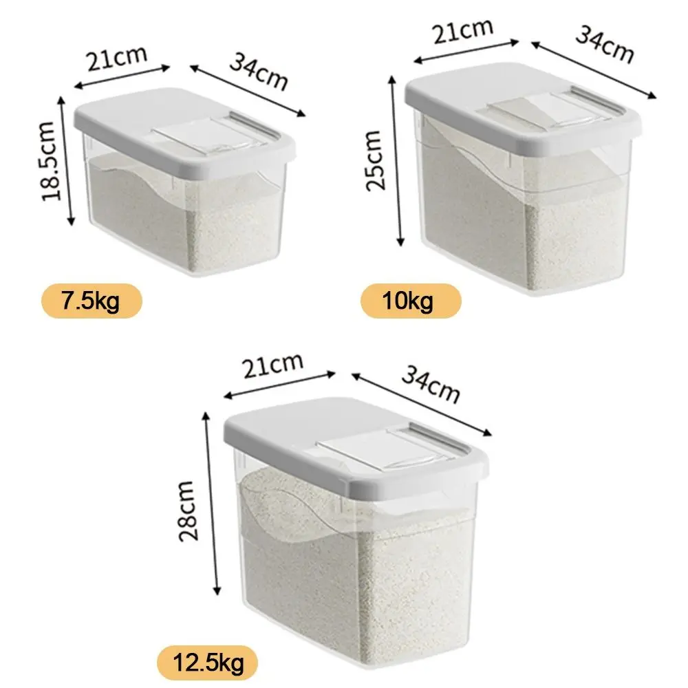 Creative Rice Bucket Tank Moisture-proof Sealed Rice Storage Box Insect-proof Cereal Grain Food Container Kitchen Accessories 6